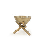 Bol en métal pour feu de camp sur support