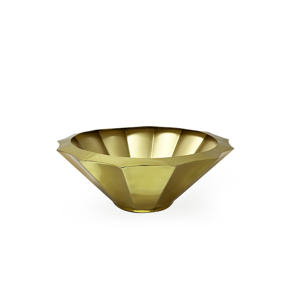 Pot de fleurs géométrique au sol