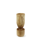 Vase sculptural en bois
