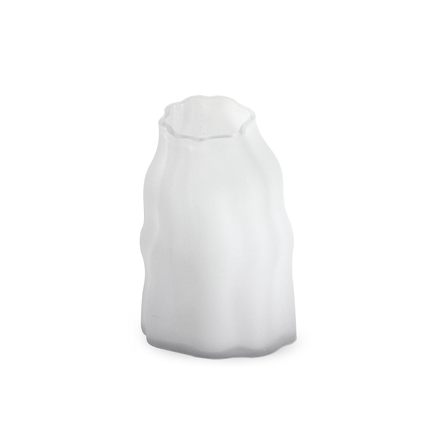 Vase en verre à tour penchée