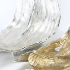 Sculpture de vague dorée