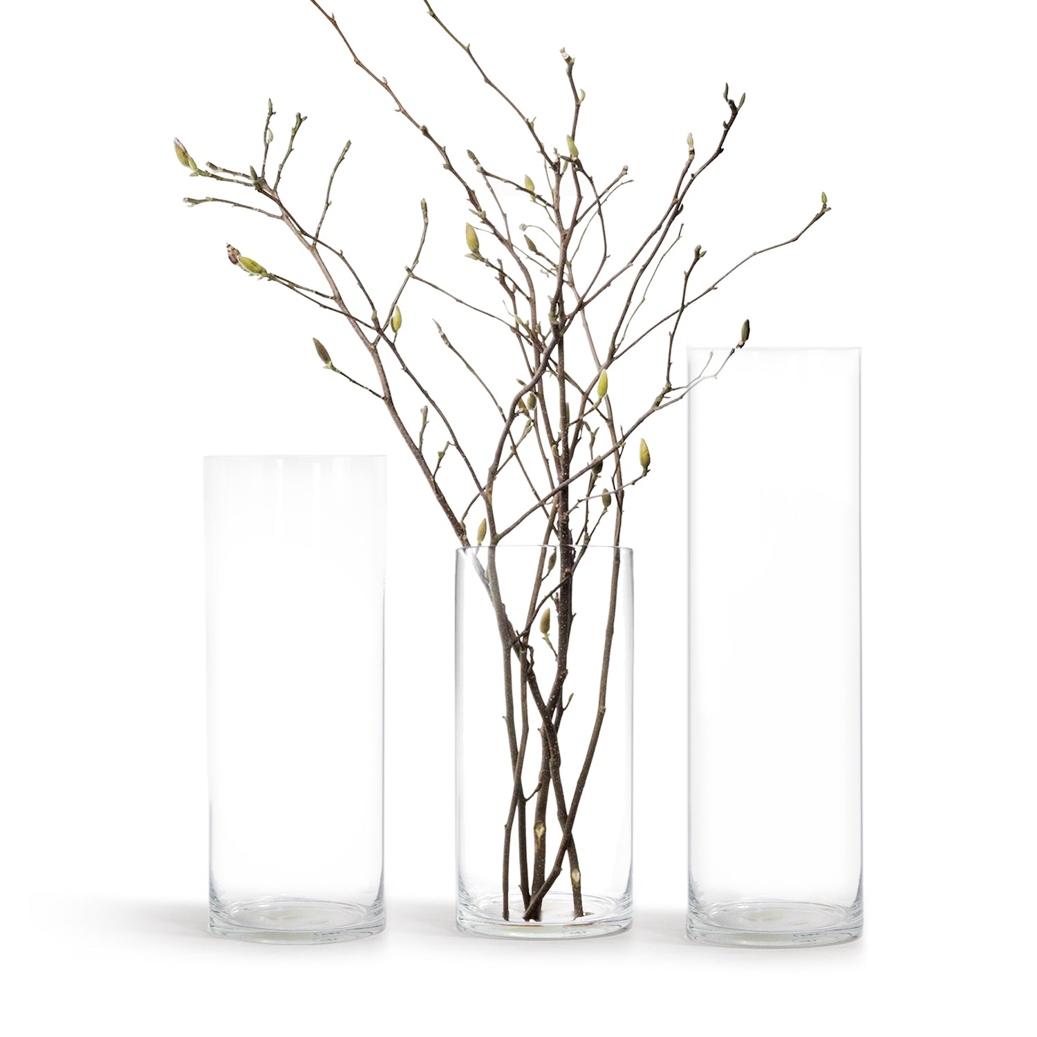 Cylindre en verre de qualité supérieure (lot de 2)