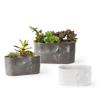 Pot décoratif ovale en céramique