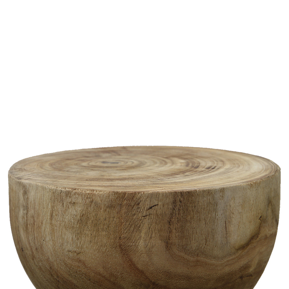Tabouret de table d'appoint sur pied en bois naturel Evoke