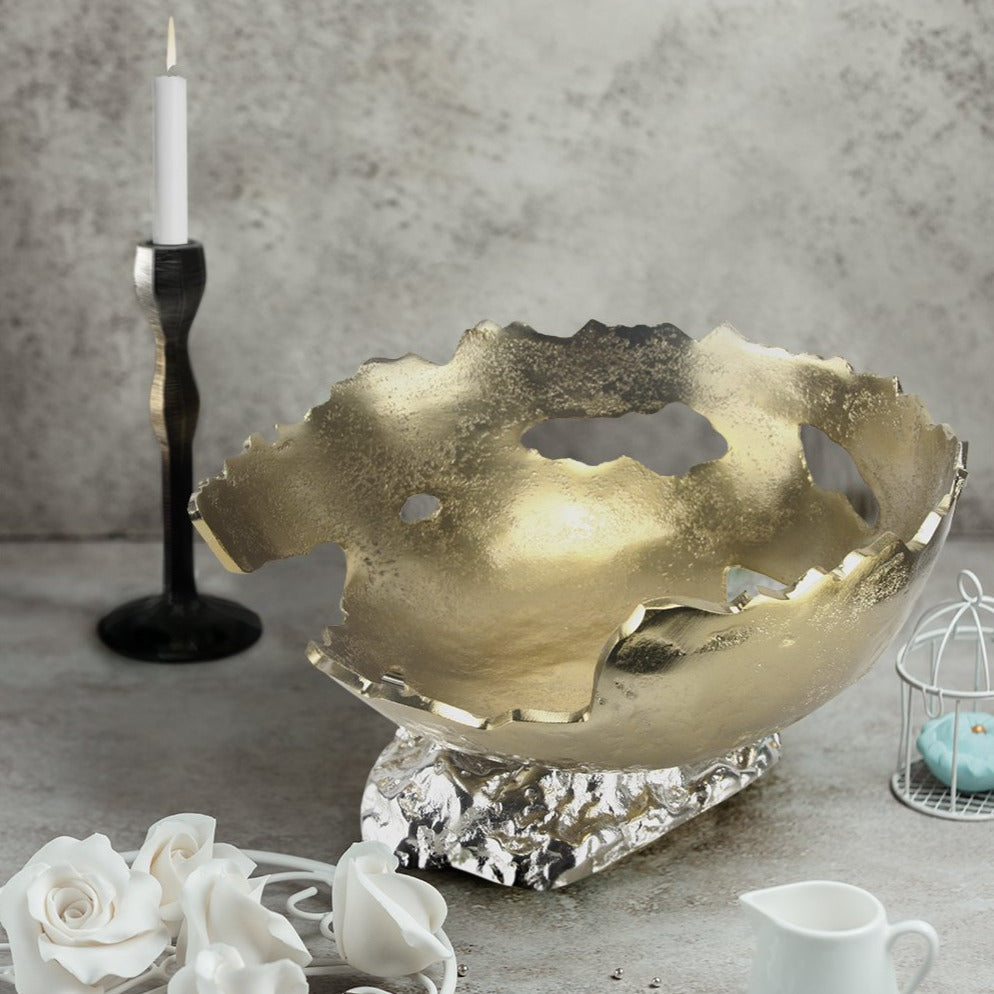 Sculpture moderne de bol lunaire