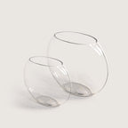 Vase en verre lunaire